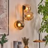 Koyoto globe light, wall light Amber, 3-light sources