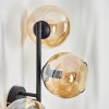Koyoto globe light, wall light Amber, 3-light sources