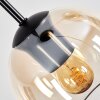 Koyoto hanging light, globe light, Cluster pendant lamp 30 cm Amber, clear, 3-light sources
