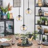 Koyoto hanging light, globe light, Cluster pendant lamp 30 cm Amber, clear, 3-light sources