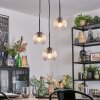 Koyoto hanging light, globe light, Cluster pendant lamp 30 cm clear, 3-light sources