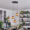 Koyoto hanging light, globe light, Cluster pendant lamp coppery, 3-light sources