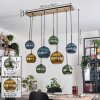 Koyoto hanging light, globe light, pendant light Ecru, black, 8-light sources