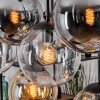 Gastor hanging light, globe light, pendant light Amber, clear, Smoke-coloured, 8-light sources
