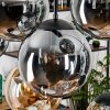Gastor hanging light, globe light, pendant light Amber, Smoke-coloured, 8-light sources