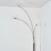 Nikkala floor lamp chrome, white, 3-light sources
