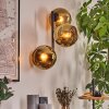 Koyoto globe light, wall light gold, 3-light sources