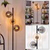 Gastor floor lamp 34 cm Amber, Smoke-coloured, 3-light sources