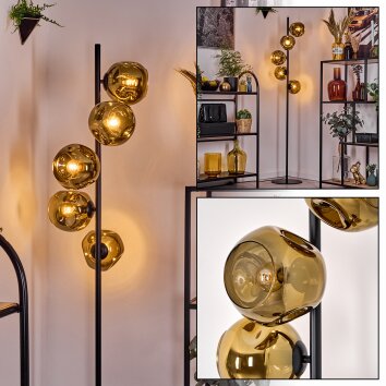 Ripoll floor lamp gold, 5-light sources
