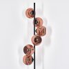Ripoll floor lamp coppery, 6-light sources