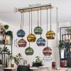 Koyoto hanging light, globe light, pendant light Ecru, black, 8-light sources