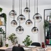 Gastor hanging light, globe light, pendant light clear, Smoke-coloured, 8-light sources