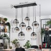 Gastor hanging light, globe light, pendant light clear, Smoke-coloured, 8-light sources