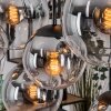 Gastor hanging light, globe light, pendant light clear, Smoke-coloured, 8-light sources
