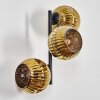 Ripoll globe light, wall light gold, 3-light sources