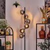 Koyoto floor lamp 31 cm chrome, Smoke-coloured, 6-light sources