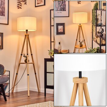 Soungou floor lamp Ecru, black, 1-light source