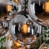 Gastor hanging light, globe light, pendant light Amber, Smoke-coloured, 8-light sources
