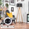Soungou floor lamp Ecru, black, 1-light source
