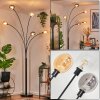 Nikkala floor lamp black, 5-light sources