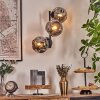 Ripoll globe light, wall light Smoke-coloured, 3-light sources