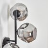 Ripoll globe light, wall light Smoke-coloured, 3-light sources
