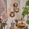 Ripoll globe light, wall light Smoke-coloured, 3-light sources