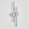 Glara outdoor wall light, wall light LED silver, 2-light sources