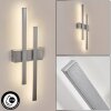 Glara outdoor wall light, wall light LED silver, 2-light sources