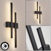 Glara outdoor wall light, wall light LED black, 2-light sources