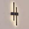 Glara outdoor wall light, wall light LED black, 2-light sources