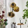Ripoll globe light, wall light gold, 3-light sources