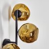 Ripoll globe light, wall light gold, 3-light sources