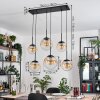 Gastor hanging light, globe light, pendant light Amber, clear, 6-light sources