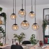Gastor hanging light, globe light, pendant light Amber, clear, 6-light sources