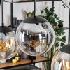 Gastor hanging light, globe light, pendant light Amber, clear, Smoke-coloured, 6-light sources