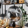Gastor hanging light, globe light, pendant light Amber, Smoke-coloured, 6-light sources