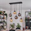 Gastor hanging light, globe light, pendant light Amber, Smoke-coloured, 6-light sources
