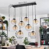 Gastor hanging light, globe light, pendant light Amber, clear, 8-light sources