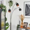 Alsen floor lamp chrome, black, 3-light sources