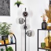 Ripoll floor lamp chrome, Smoke-coloured, 4-light sources