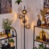 Ripoll floor lamp chrome, Smoke-coloured, 4-light sources