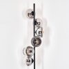 Koyoto floor lamp 31 cm chrome, clear, Smoke-coloured, 6-light sources