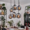 Gastor hanging light, globe light, pendant light Smoke-coloured, 6-light sources