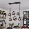 Gastor hanging light, globe light, pendant light Smoke-coloured, 6-light sources