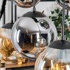 Gastor hanging light, globe light, pendant light Amber, Smoke-coloured, 6-light sources