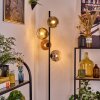Ripoll floor lamp gold, clear, coppery, Smoke-coloured, 4-light sources