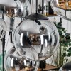 Gastor hanging light, globe light, pendant light clear, Smoke-coloured, 8-light sources