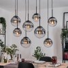 Gastor hanging light, globe light, pendant light clear, Smoke-coloured, 8-light sources