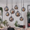 Gastor hanging light, globe light, pendant light Smoke-coloured, 8-light sources